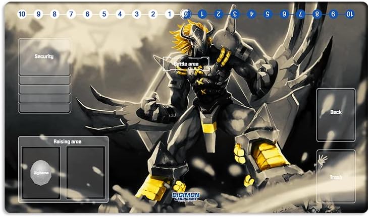Mlikemat New DTCG Duel Playmat Digimon Diaboromon Trading Card Game TCG CCG Mat Pad + Free Bag (ZD002-324-SM) - Image 1